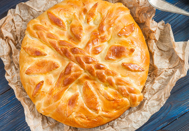 Пирог с рисом и яйцом (заказ минимум за 1 рабочий день)